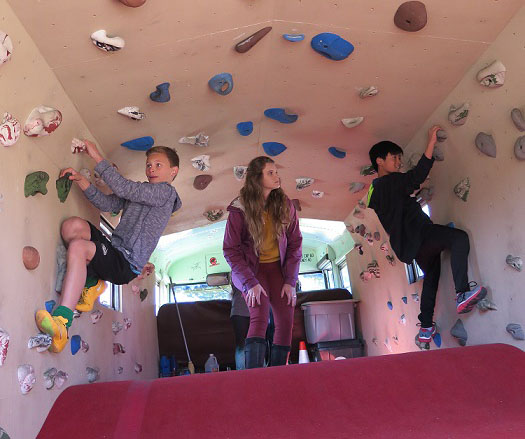 YEP Bouldering Bus