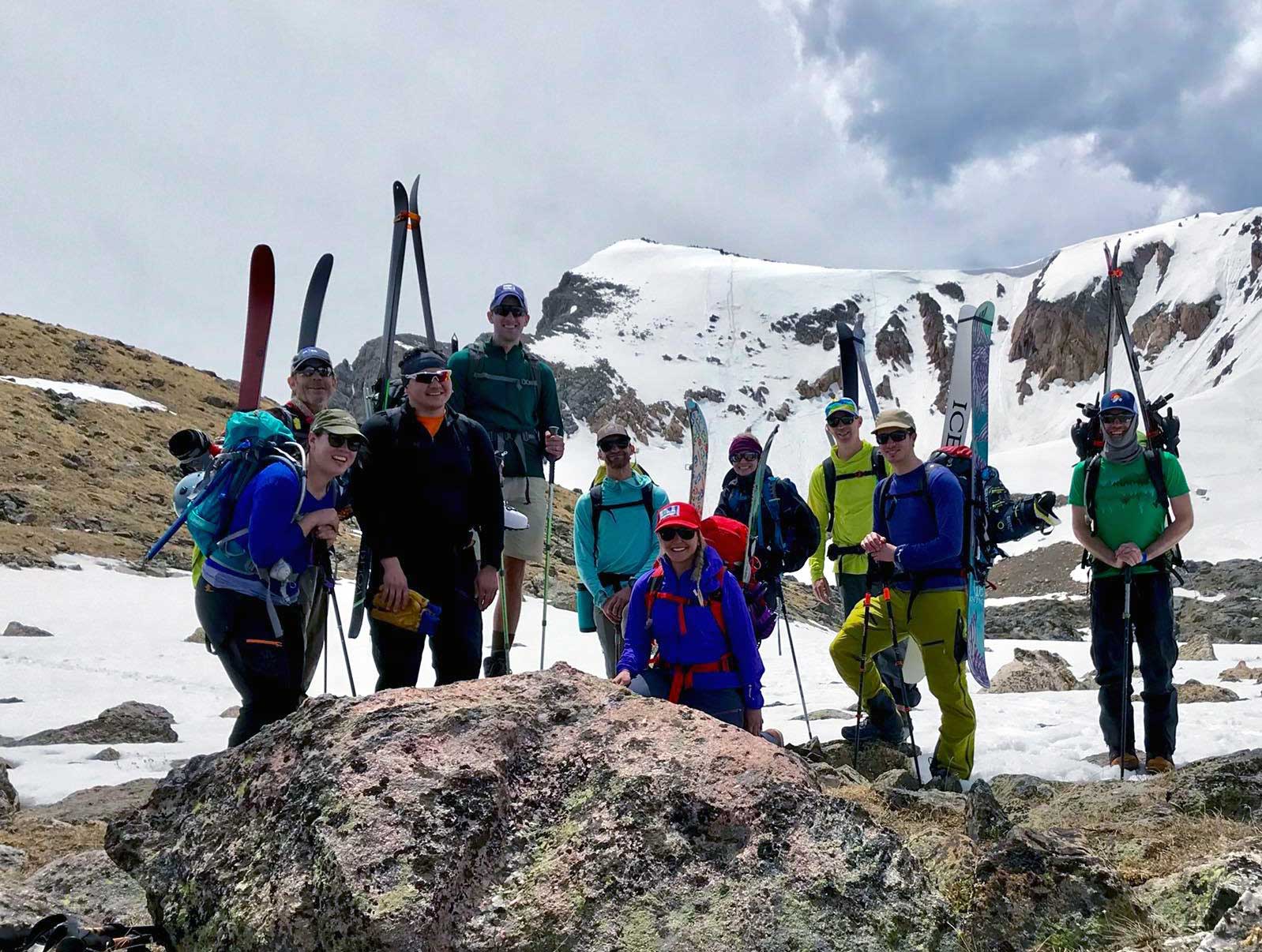 CMC Members backcountry skiing